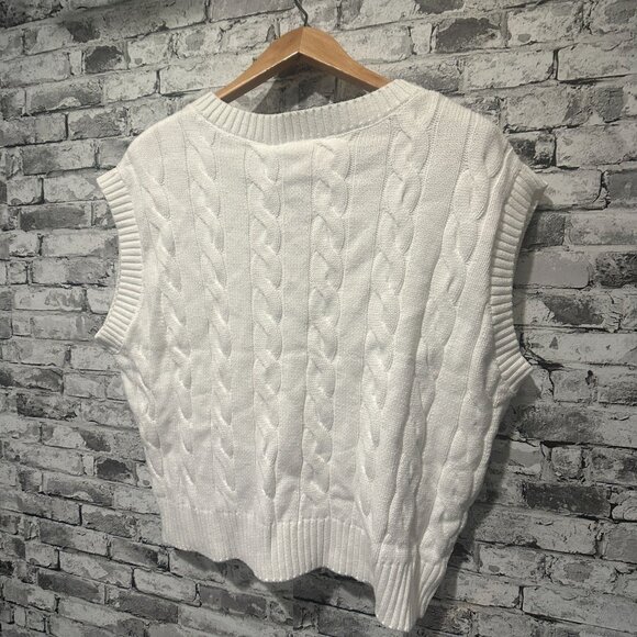 NWT Walter Hagen Women's Clubhouse Sweater Vest Size XXL (WGH11516) White - Picture 9 of 13